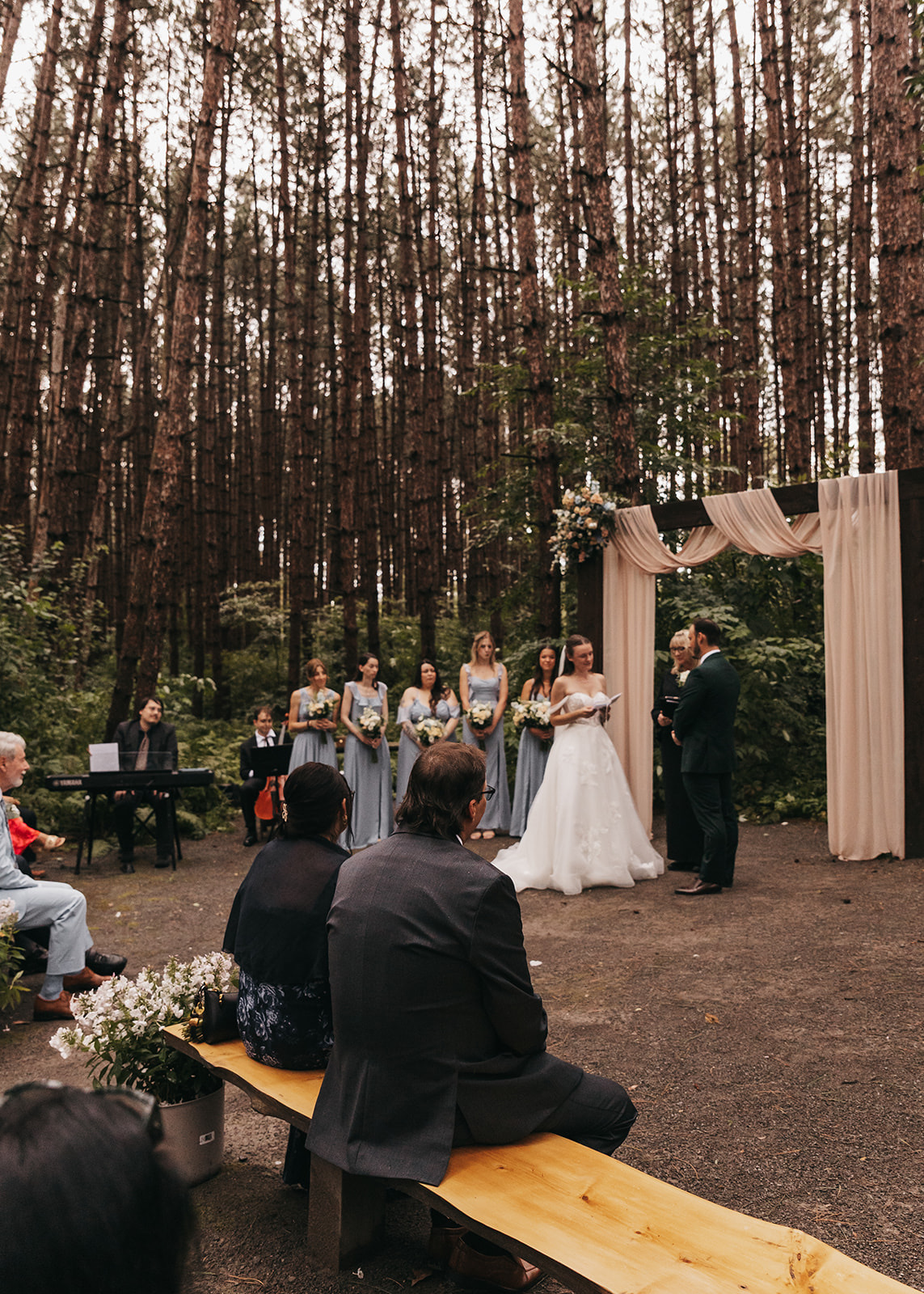 Wedding ceremony at the altar
